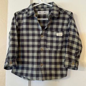 Zara Todder/Baby Button Down Flannel
